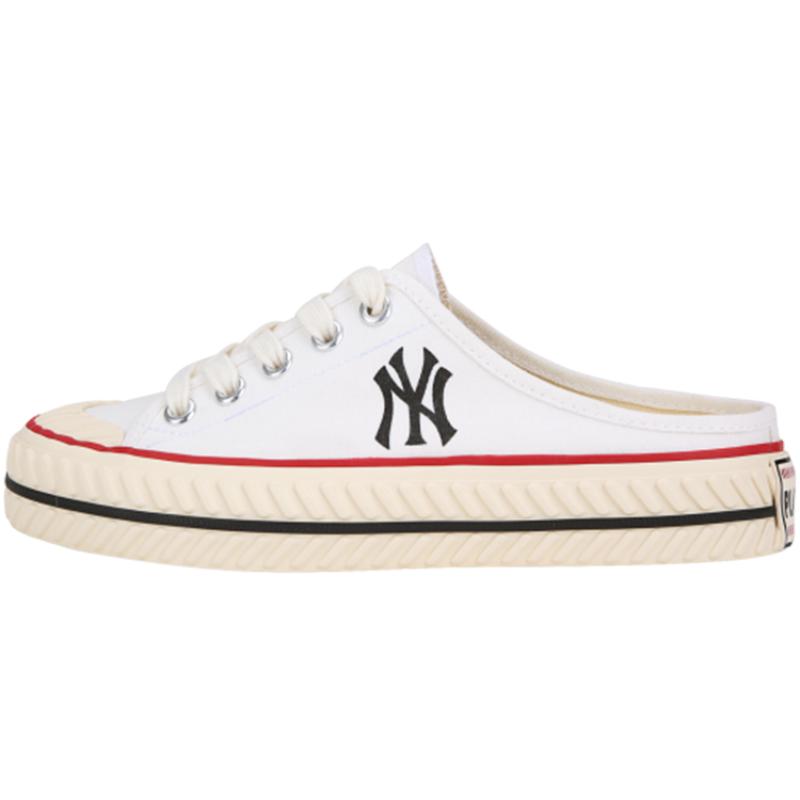 MLB Playball Mule Play Ball Нескользящие Износостойкие Дышащие Легкие Низкие Кеды Унисекс Белые Кроссовки 32SHS1111-50W 39