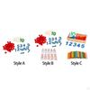 Educational Math Learning Set for Kids - Number Counting Blocks & Cards