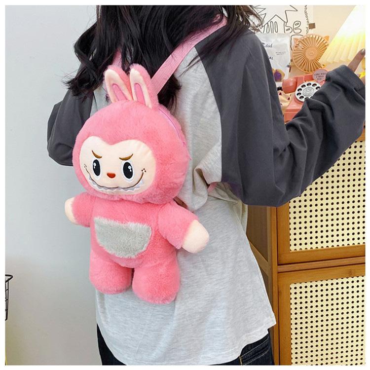Labu Backpack Plush Toy Bag Cute and Super Cute Claw Machine Doll Exchange Gift