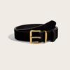 Luxury Design Pin Buckle Waistband Maillard Style Trouser Dress Belts Business Waist Strap  Gifts