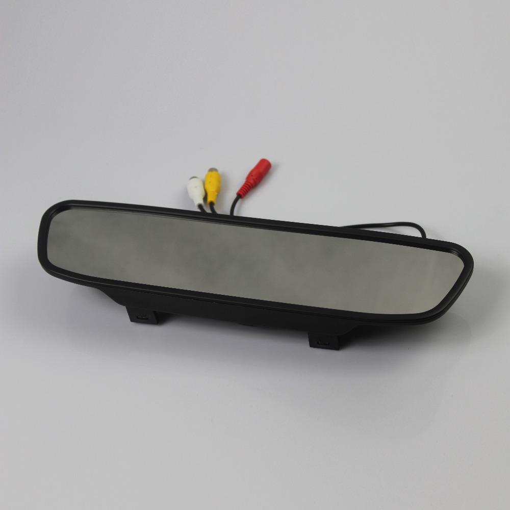 2-in-1 Car Parking System with 4.3" Digital TFT LCD Mirror Monitor and 170° Wide Angle Rear Camera Backup Assist