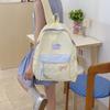 Schoolbag high value bow splicing backpack women's new large capacity lightweight waterproof student schoolbag casual back