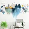 Nordic Triangle Dreamy Mountain Wall Stickers Living Room Bedroom Vinyl Wall Decals Creative Home Decor