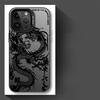 Phone Case for iPhone 17 Air 11 12 13 Pro Max 14 15 16 Plus 16e Soft Shell Fashion Totem Dragon