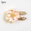 2 Piezas Cubiertas de Botones de Flor Gemelos Clips para Cuello de Camisa Accesorios de Joyería Decorativos Para Hombres Mujeres