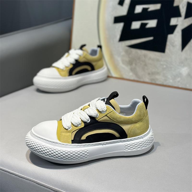 Summer new low-top mesh breathable and comfortable casual platform lace-up shoes dl