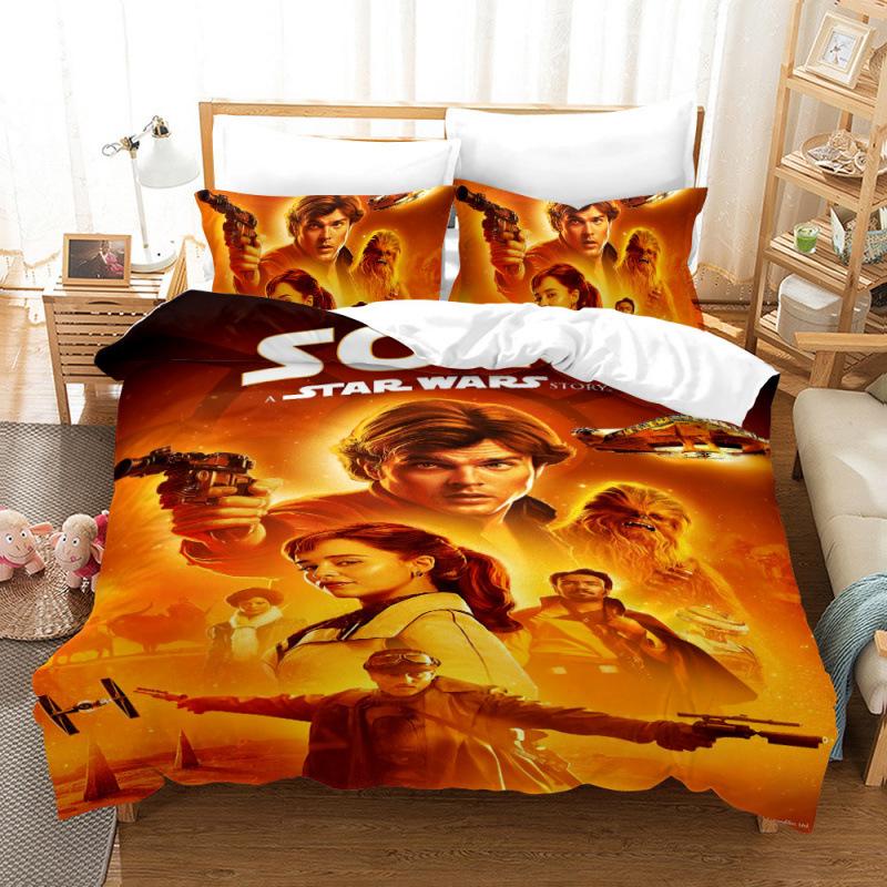 Star Wars Digital Printing Three-Piece 3D Home Textile Quilt Cover