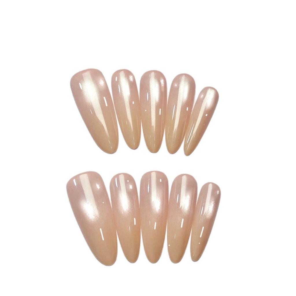 Press On Nails Medium Stiletto Glitter Fake Nails Press Ons with Design Reusable Acrylic False Nail Full Cover Glue On Nail Stick On Nail for Women