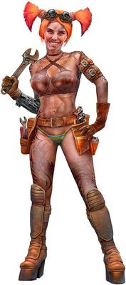 Master Box 1/24 Scale Plastic Model Kit MB24072: Strange Companions At the End of the Universe Series 4: Female Engineer Nattier