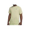 Nike Dri-Fit UV Hyverse Solid Color Sports Casual Round Neck Short Sleeve T-Shirt Men Tops Yellow DV9840-276