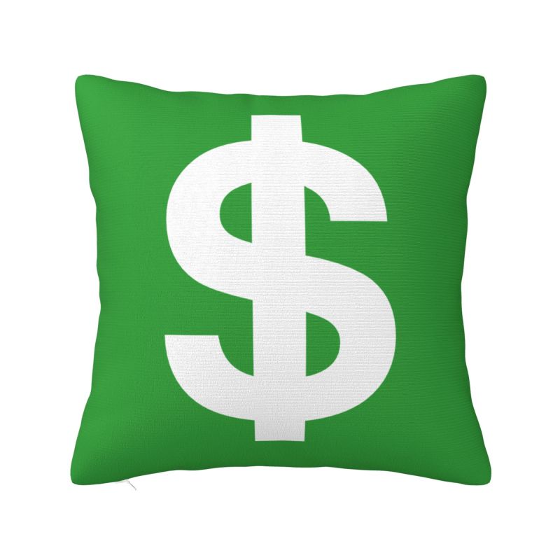 Money Cash Print Throw Pillow Case Decoration 3D Print Dollar Bill Sofa Chair Cushion Cover Polyester Cozy Pillowcase Dakimakura