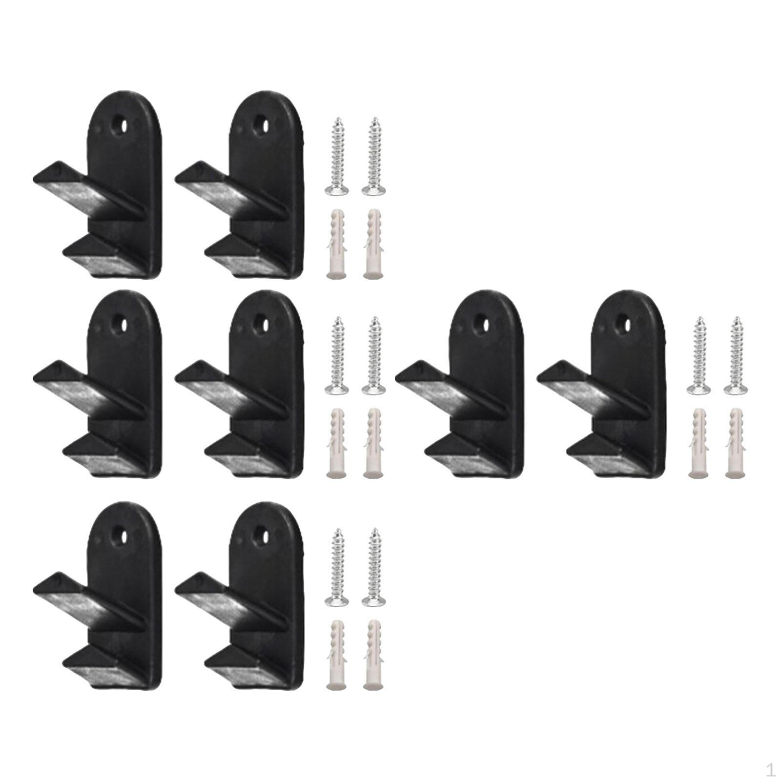 

8x Cutting Mat Hanger with Double Hooks Holder Organizers Sturdy Black Equivalent to 16