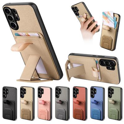 Non-Slip Grip Back Case For Samsung Galaxy A04S A04 A04E A05 A05S A06 A07 A13 A14 A15 A22 Card Holder Hidden Stand Phone Cover