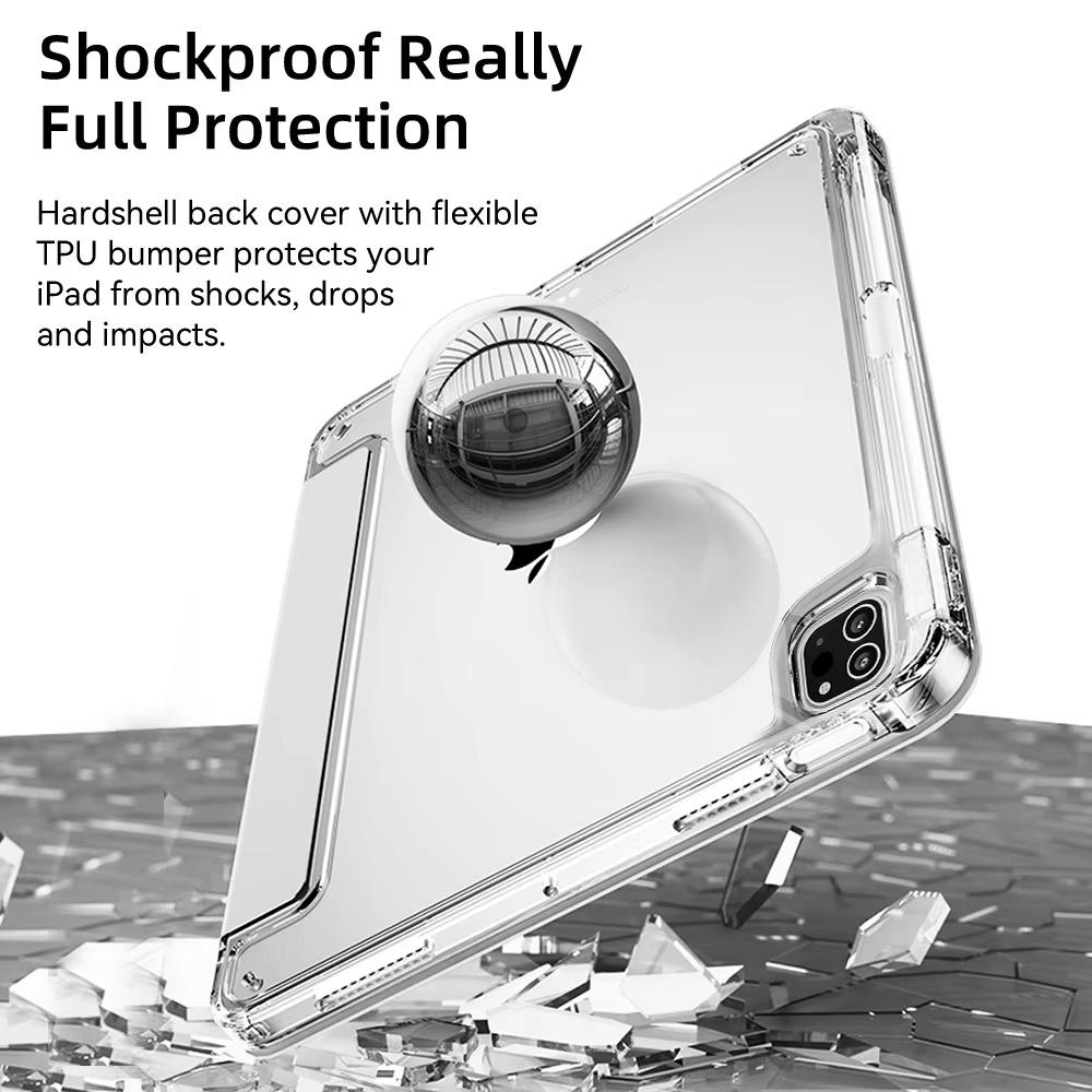 For iPad Air 11 Case iPad 10th Generation 11th A16 9th Cover Gen iPad Pro11 4 5 10.9in 12.9 M2 M3 M4 Pencil Holder Case