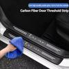 Carbon Fiber Car Sticker Auto Door Threshold Waterproof Stickers For Lexus CT ES GS NX IS250 CT200h IS300h ES300h ERX400h NX300h