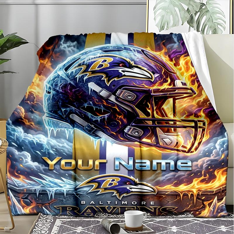 custom Name Text Fire Ice Theme blanket Soft Flannel Blanket Plush Throw Blanket Cozy Sofa Bed Blanket for Home Decor