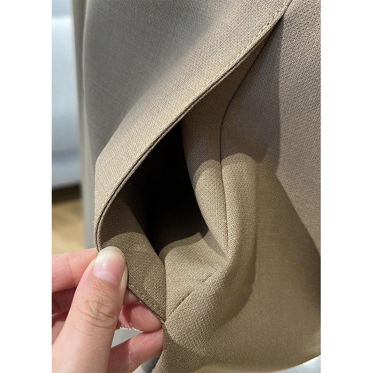 Elegant Slim Fit Sleeveless PU-Hem Dress for Women