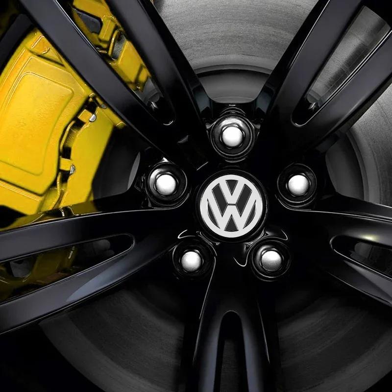 VW Für Volkswagen 56mm Auto Radnabenkappe Nabenkappen Abzeichen Aufkleber Zubehör Für Volkswagen Touran Golf-4 5 6 7 Passat Polo