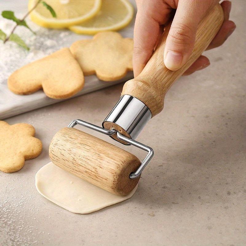 Wooden Rolling Pin for Baking – Single-Headed Dough Roller with Thick Handle, Kitchen Baking Tool for Effortless Rolling