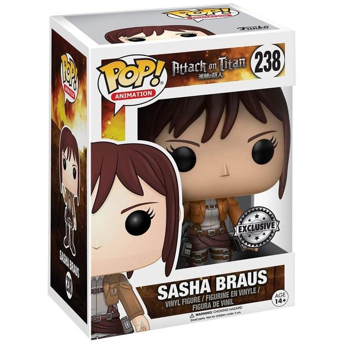 Funko POP! Animation Attack on Titan Sasha Braus Exclusive Vinyl Figure #238. Multicolor.