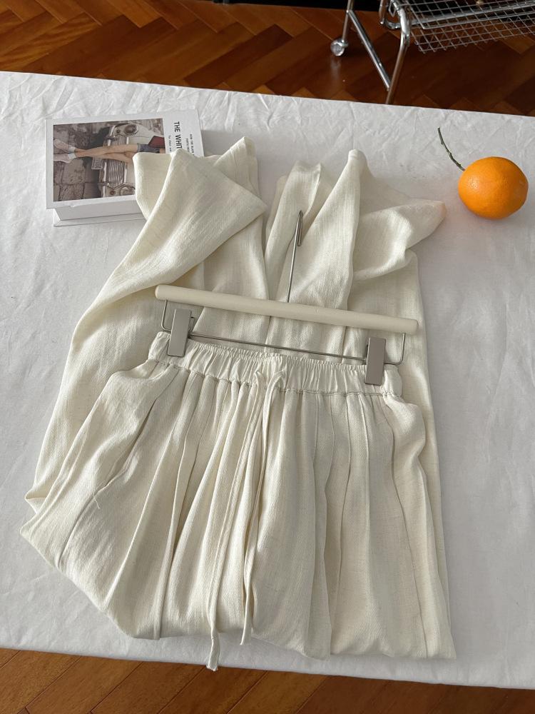 Korean Chic Summer Loose Wide-Leg Pants for Women - Lightweight, Cool, Straight-Leg Trousers