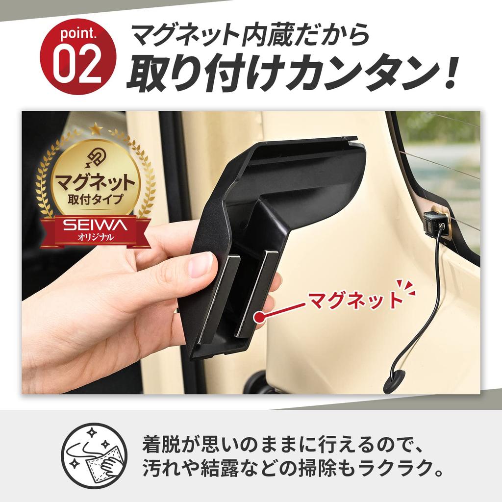 SEIWA Magnetický kryt vyhřívání zadního skla IMP201 pro Suzuki a Nomad Sada 2 kusů s magnetickým kabelem a vyhřívacím krytem Kompatibilní s Jimny a Nomad Jimny,