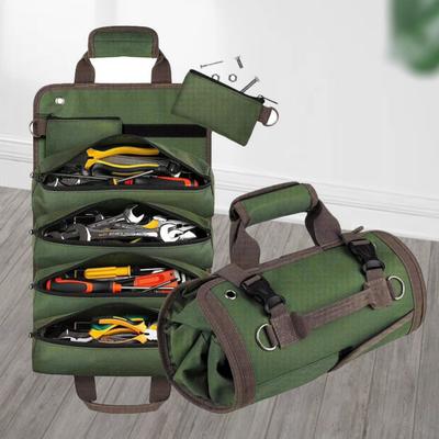 Roll-Up Werkzeugtasche Oxford-Gewebe Mehrere Taschen Werkzeugorganizer Tragbar Garage Aufbewahrungstasche Für Mechaniker Elektriker Zimmerleute