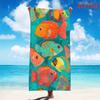 Tropenfisch Strandtuch Einseitiger 2D-Druck Schnelltrocknendes Mikrofaserhandtuch für Pool Strand Schwimmen Meeres-Vibes für Meeresliebhaber