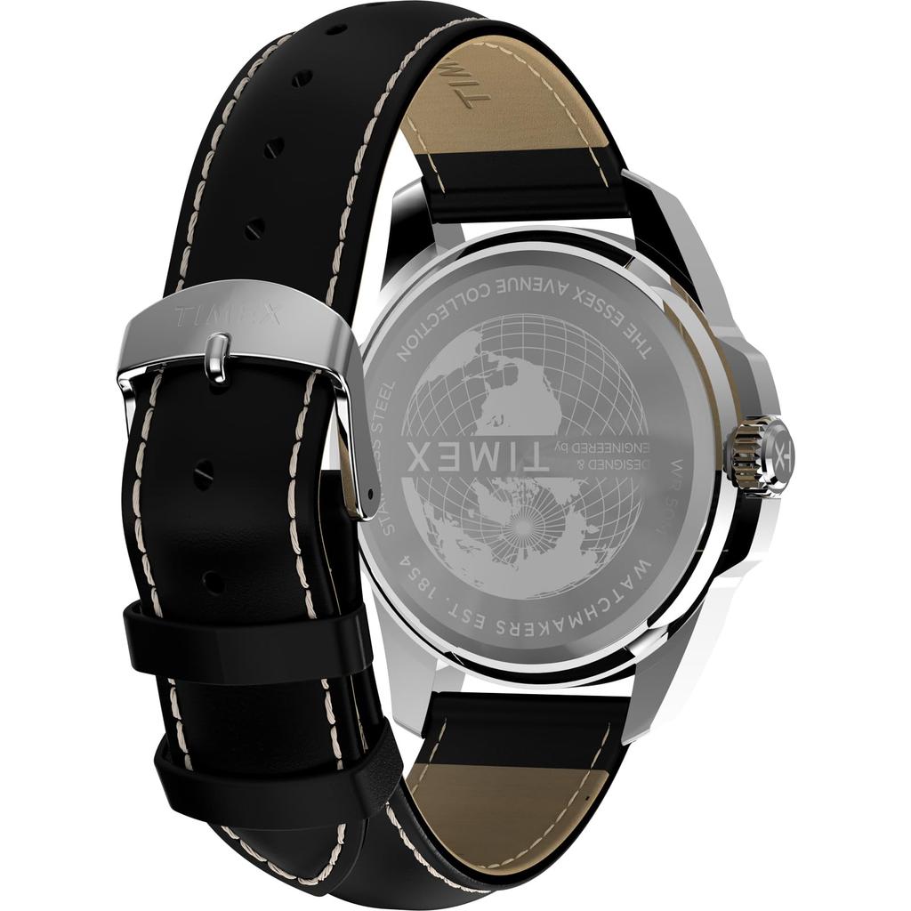 TIMEX Trend Quartz 5 ATM Water Mineral Black TW2Y20600 Watch, Men's, Movement, Resistance, Glass, Dial, [Authentic]