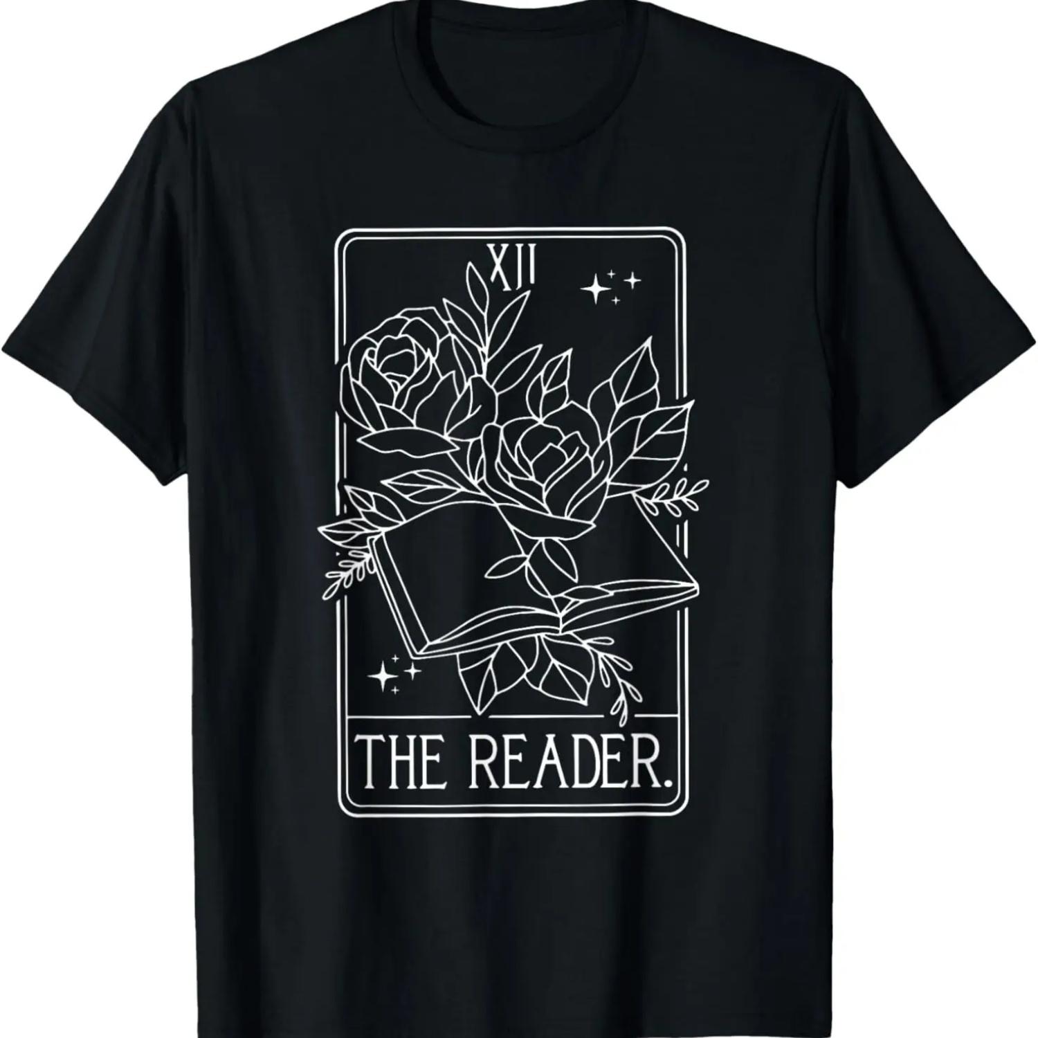 Reader Tarot Card, Reading Book Tarot Card, Author, Writer T-Shirt S чёрный