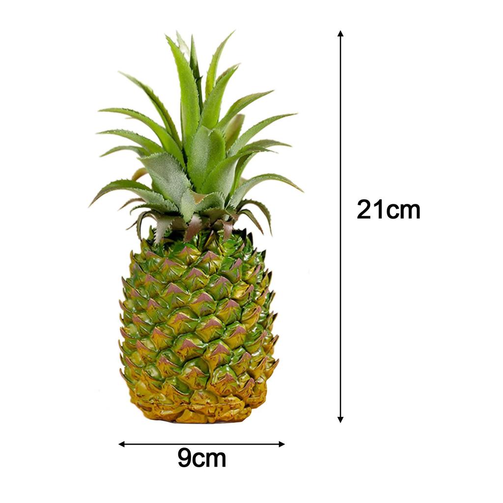 Artificial Pineapple Figurine Crafts Decorative Fruit Model for Photography Prop Children Education Home Bedroom Living Room