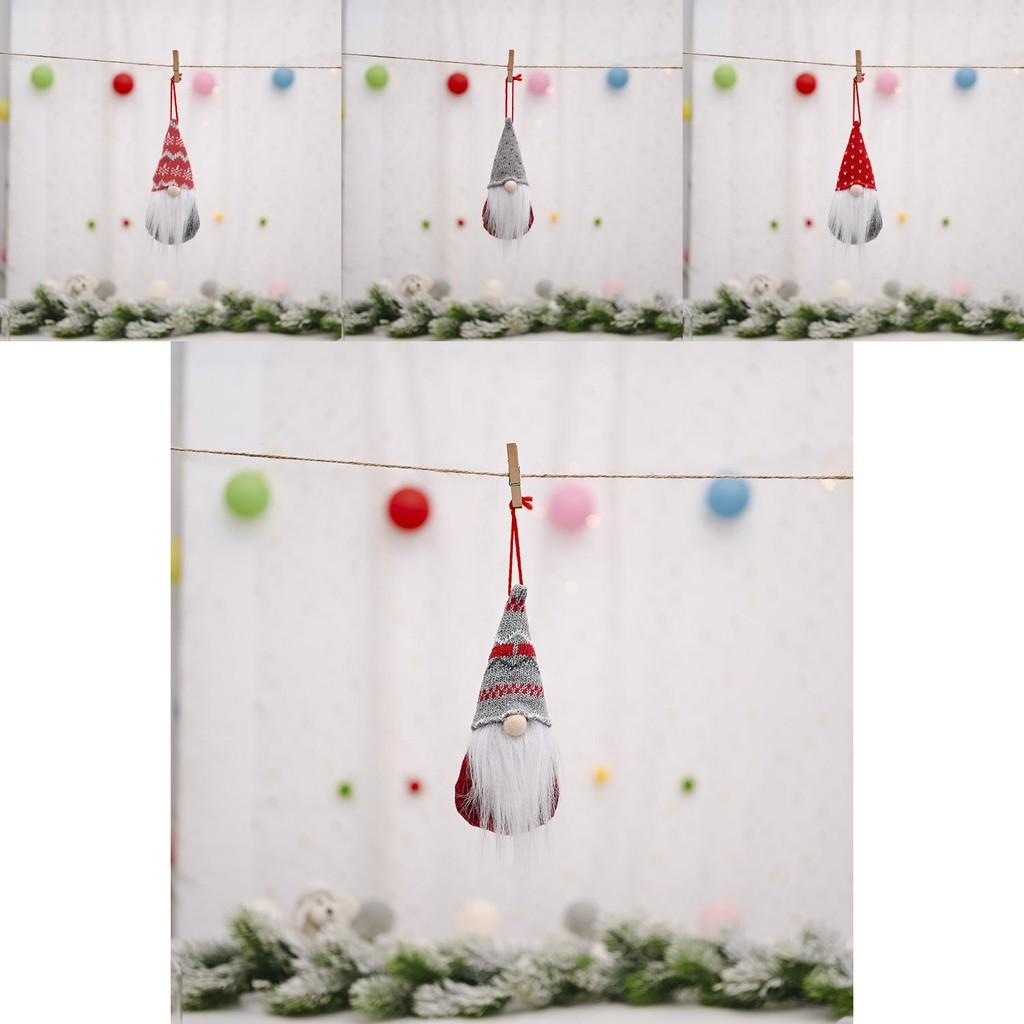 Einzigartige Strickmütze Wald Alter Mann Kopf Puppe Ornament Für Schöne Weihnachtsdeko