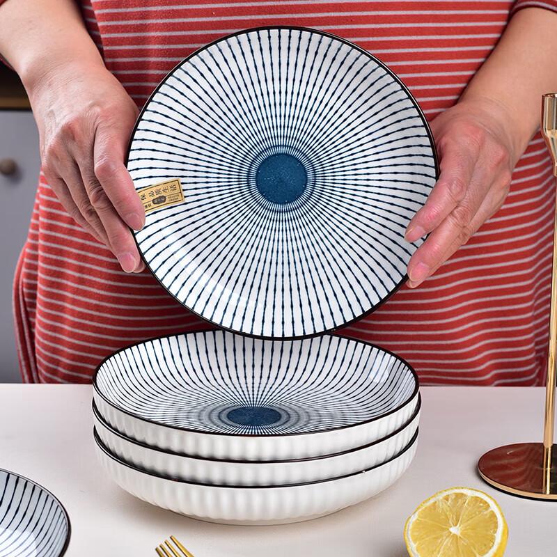 

Zhishi Ceramic Microwave Safe Underglaze Deep Plate