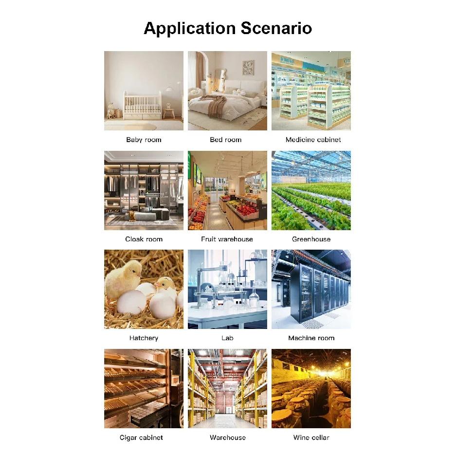 Tuya WiFi Sensor Wireless Humidity Temperature Monitor Smart Home Compatible with Smart Life Google Assistant and Alexa