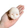 Soft PVC 1/6 MJD Doll Head Half-White Skin BJD Doll's Head No Makeup Doll Head  Practice Makeup