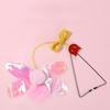 Cat Toy Swing Sticky Disc Elastic with Bell Hanging Door Teasing Cat Rope Long Rope Teasing Cat Toy Accessories Pet Kitten Toy