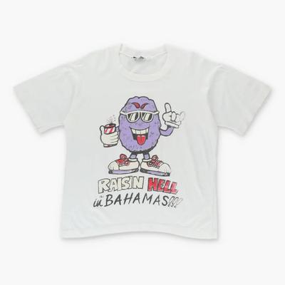Vintage California Raisins "Raisin Hell In Bahamas" 80s Reprint T-Shirt (L)