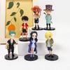 6 ks/sada anime one piece akční figurka pvc luffy nová akční sběratelská figurka model dekorace panenka dětské hračky pro vánoční dárek