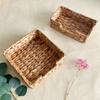 Handmade Woven Basket Gourd Grass Woven Napkin Box for Toilet Water Tank Tray for Kitchen Home Office Storage