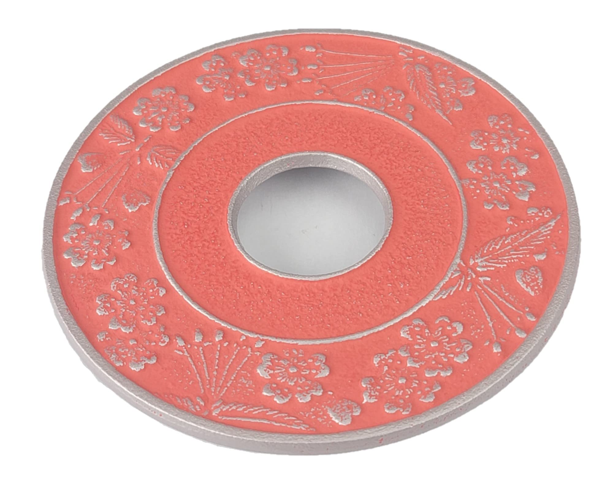 Iwachu Kettle Sakura Nambu 17704 Stand, Design, Large, Silver/S Pink, Diameter 13.5cm, Ironware,