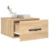 Maison Exclusive - Table de chevet murale chêne sonoma 35x35x20 cm