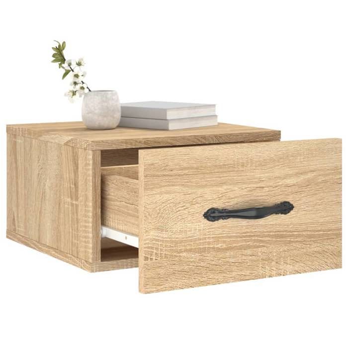 Maison Exclusive - Table de chevet murale chêne sonoma 35x35x20 cm