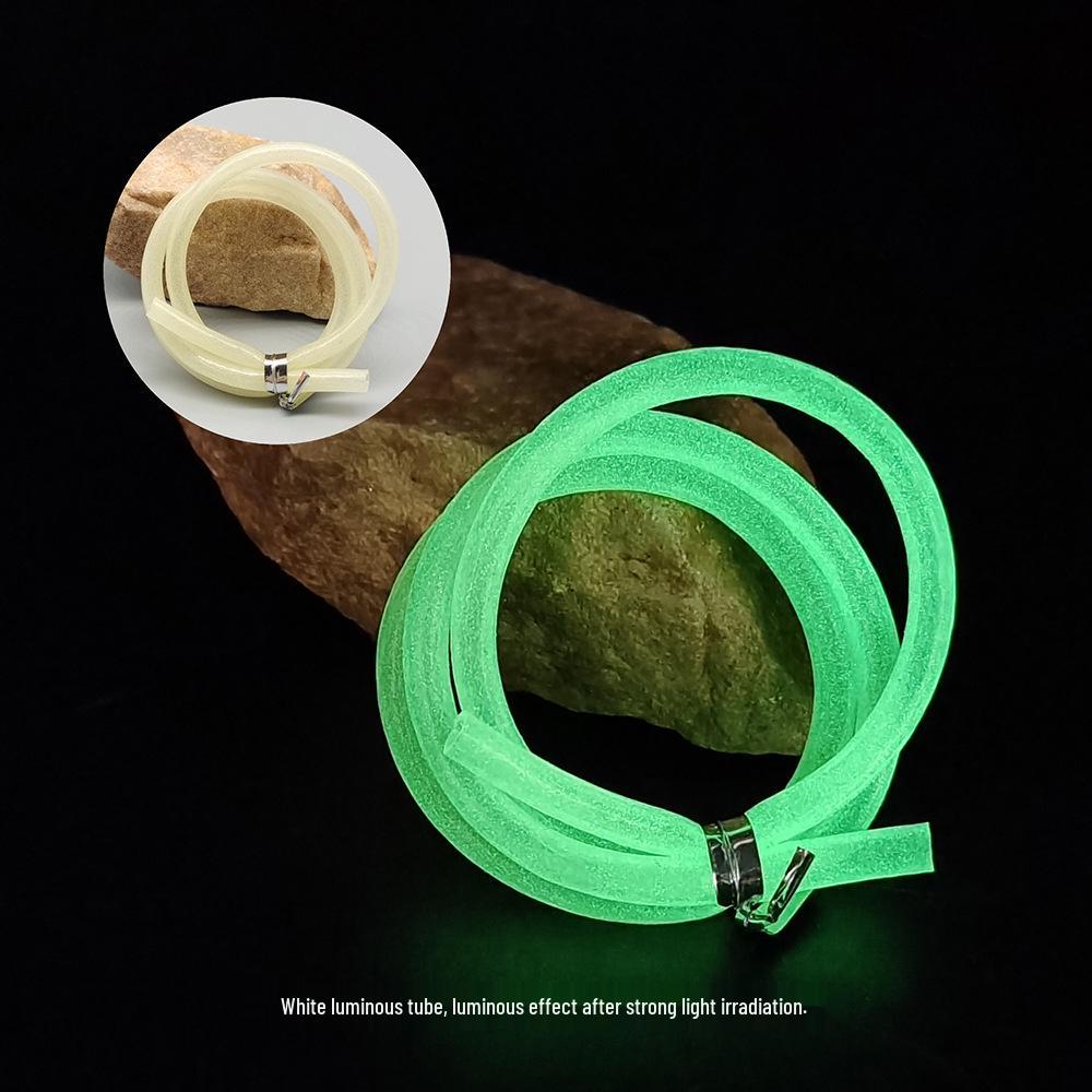 Egret Fly Luminous Silicone Anti-Bite Fishing Tube, 3/4/5mm Thick, Attracts Fish for Sea & Boat Fishing