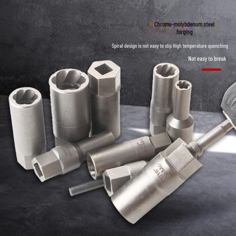 11-Piece Broken Screw & Nut Extractor Set with Wire Extractors