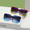 New Women's Square Sunglasses Personality Trendy Sunglasses Women's Fashion Colorful Sunglasses M6255