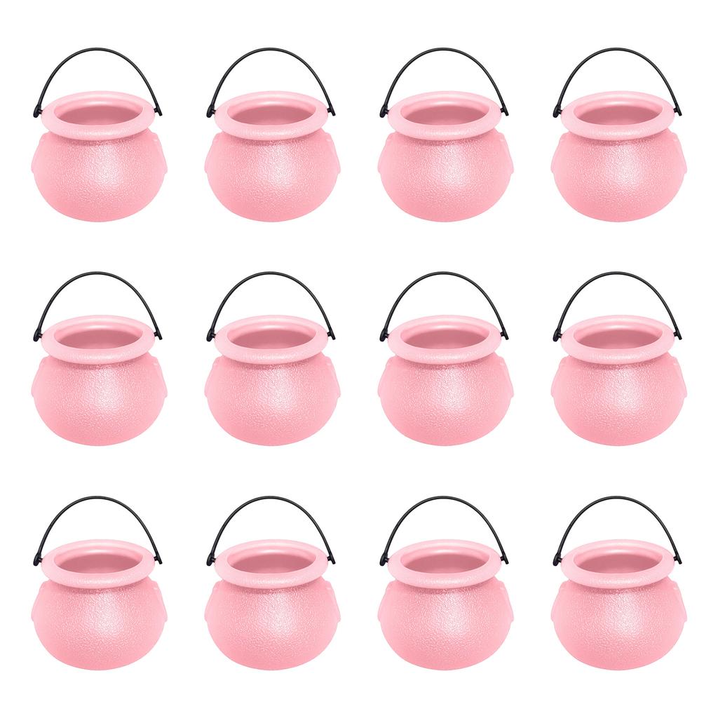 12pcs Bucket Set Multi Color Selection Halloween Witch Bucket Jar Festival Ornament Decoration