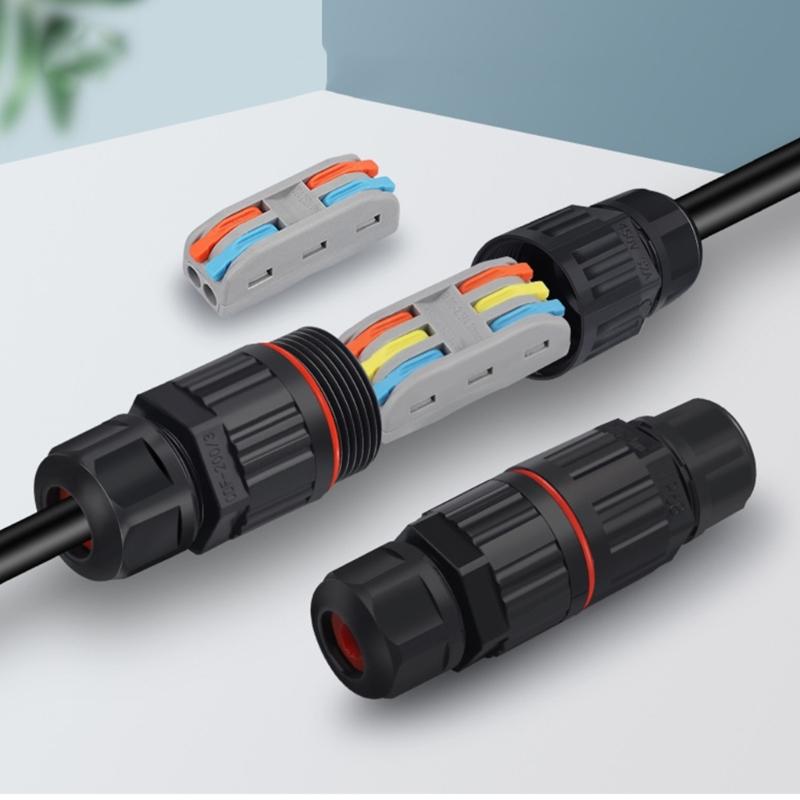 Waterproof Joint Wire Quick Connection Connector 2/3Pin Solderless LED Lamp Wiring Outdoor Rainproof Terminals Enduring