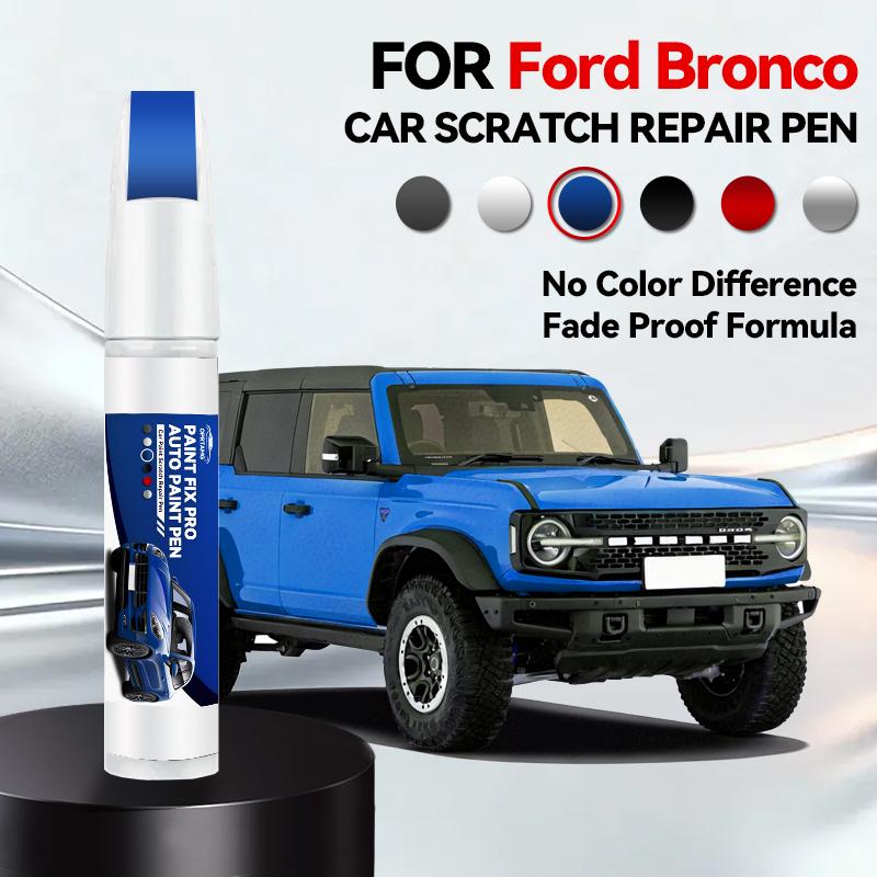Car Paint Repair Pen For 1966-2025 Ford Bronco Paint Scratch Repair Accessories Blue LB White YZ Silver JS Red EA Orange Bronze