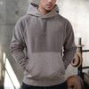 Autumn and Winter New Solid Color Fleece Sweater Men's Tide Brand Large Size Pullover Hoodie Outdoor Warm Top Trendy