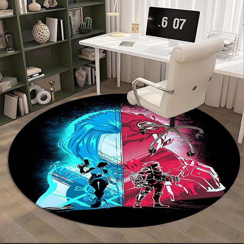 Jinx (League of Legends) Chair mat Round Rug Office carpet, Non slip, Suitable for Living Rooms, Bedrooms Decor 1205537a